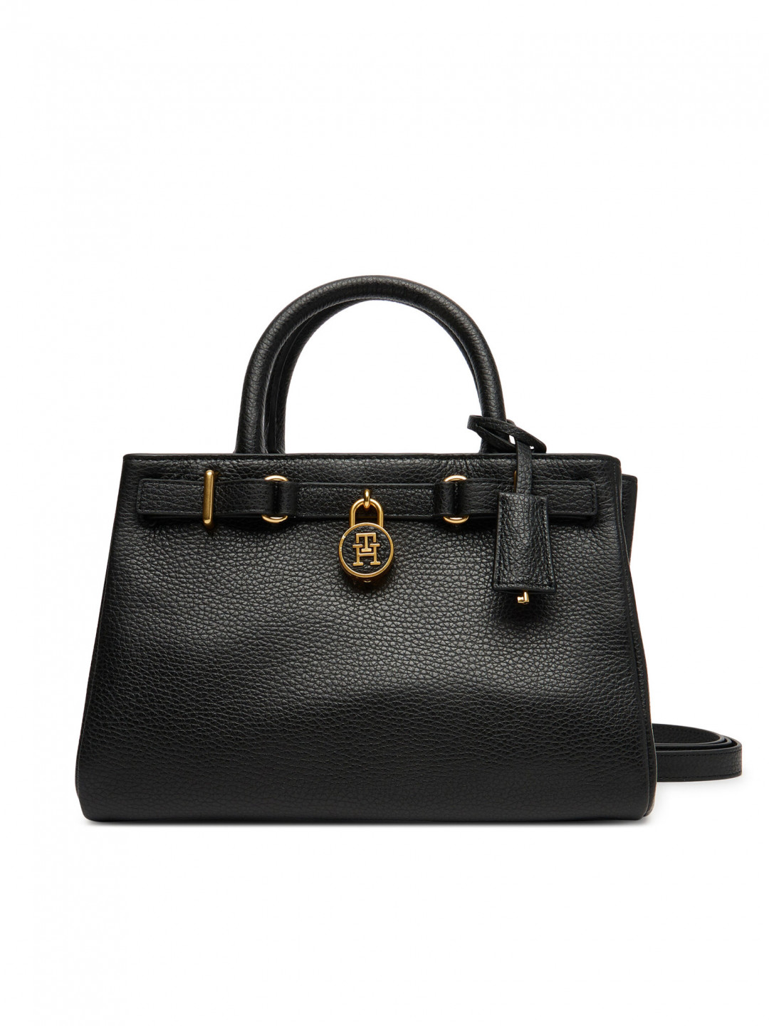 Tommy Hilfiger Kabelka American Icon Mini Tote Leather AW0AW17926 Černá